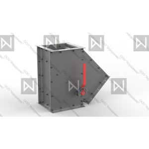 Клапан односторонний ручной. КОР-350/45, черн.